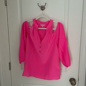 Lilly Pulitzer cold shoulder top